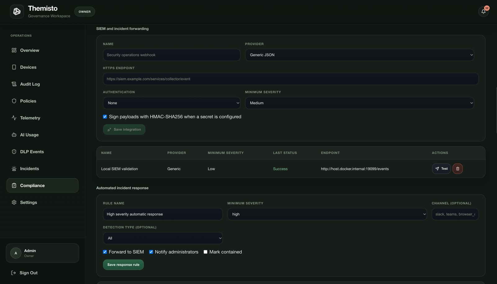 SIEM Integration product screenshot 3