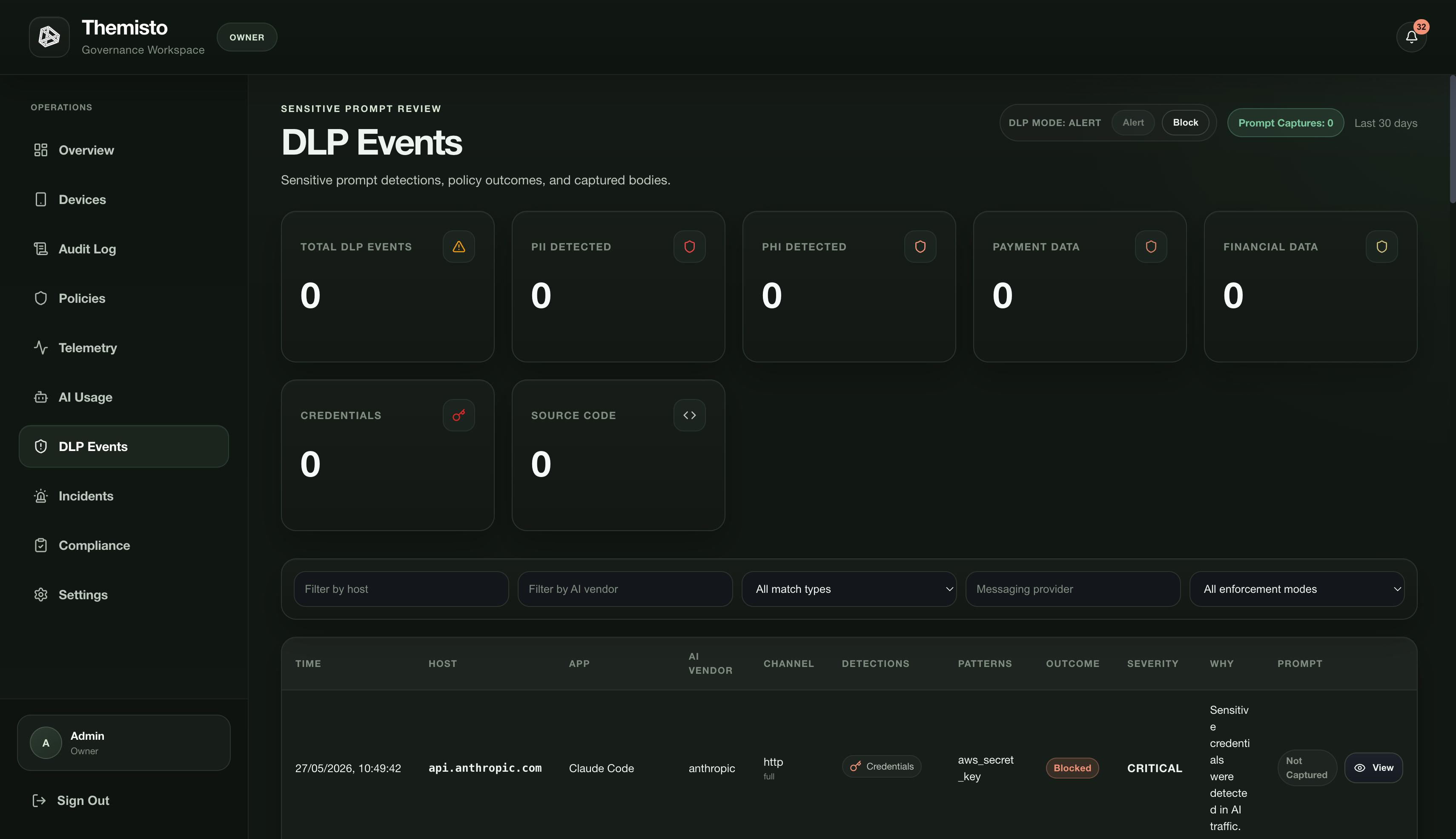 Multi-Channel Sensitive Data Detection product screenshot 1